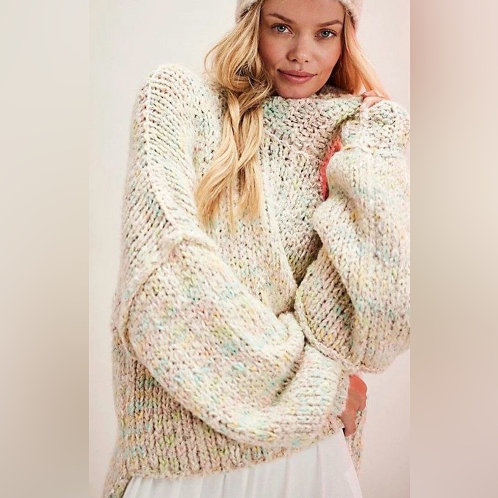 NEW Free People Supernatural Chunky Knit Sweater Size Small